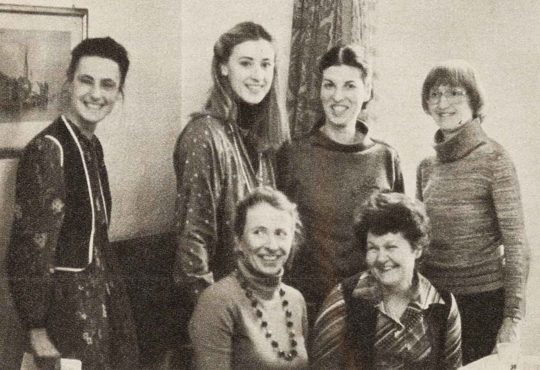Teamfoto der «Helperinnen» in: Das gelbe Heft (Zürich), 21. März 1979, Gosteli-Archiv
