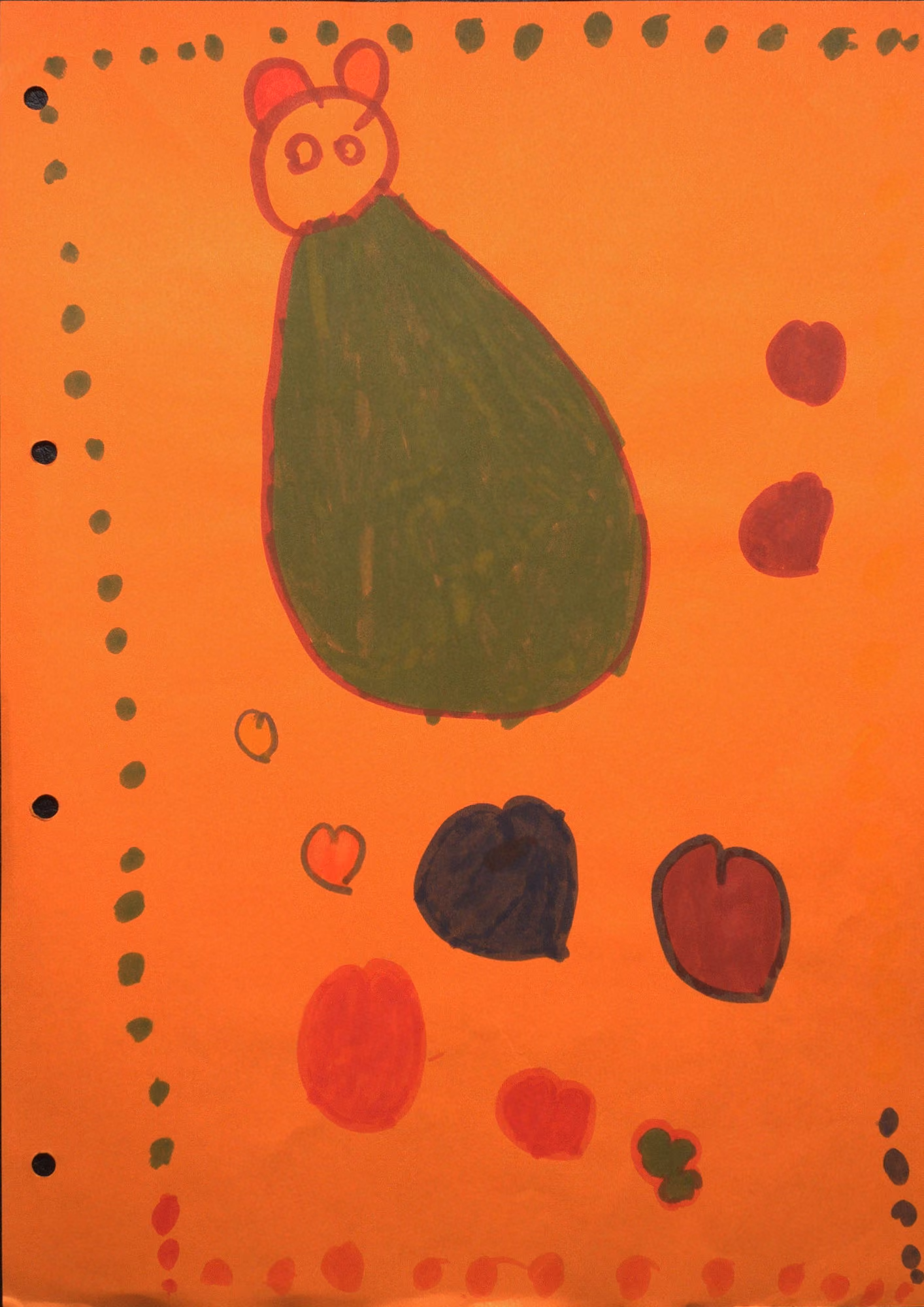 Kinderzeichnung, 1993, Sozialarchiv