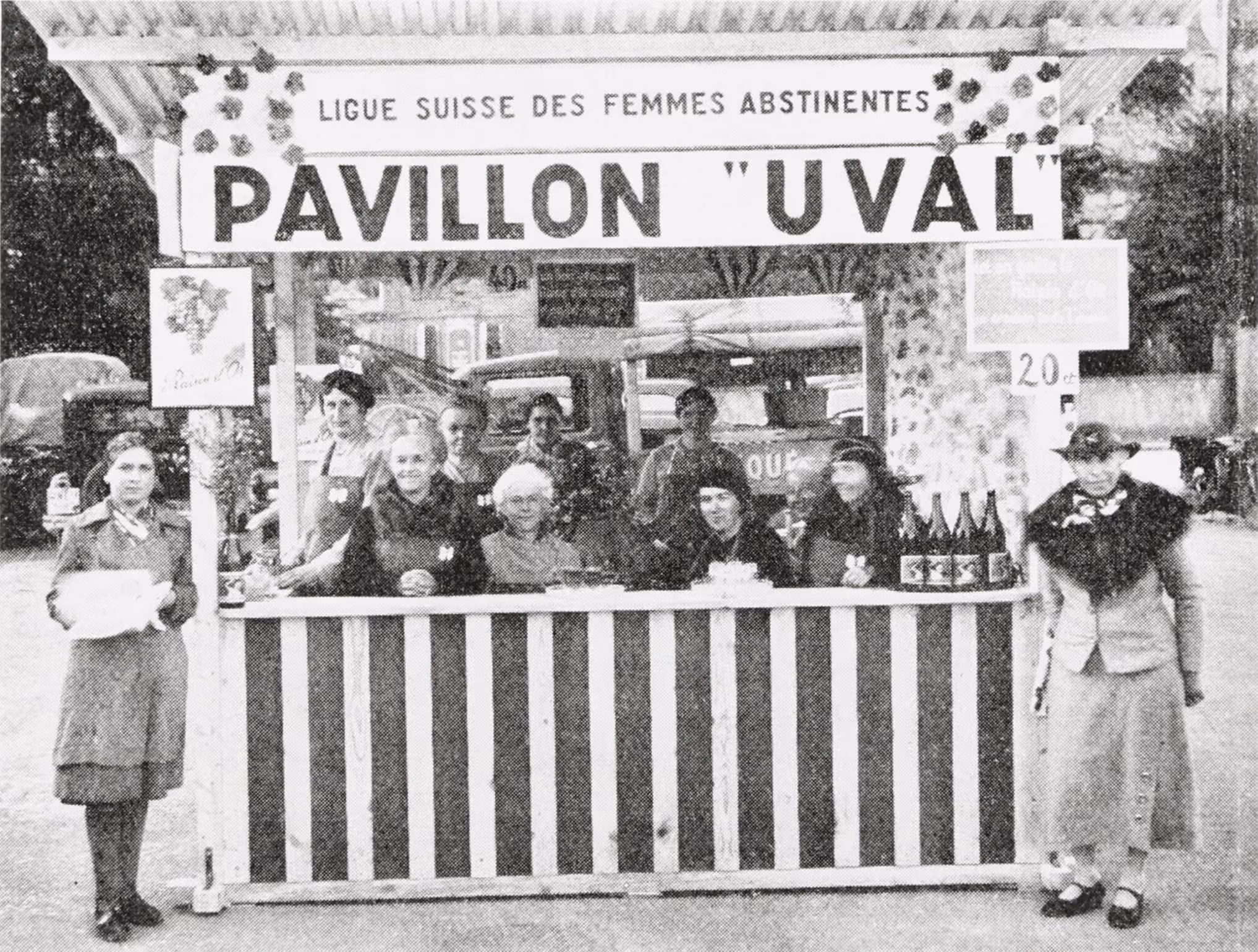 Stand der Ortsgruppe Neuchâtel, Mai 1937, Gosteli-Archiv