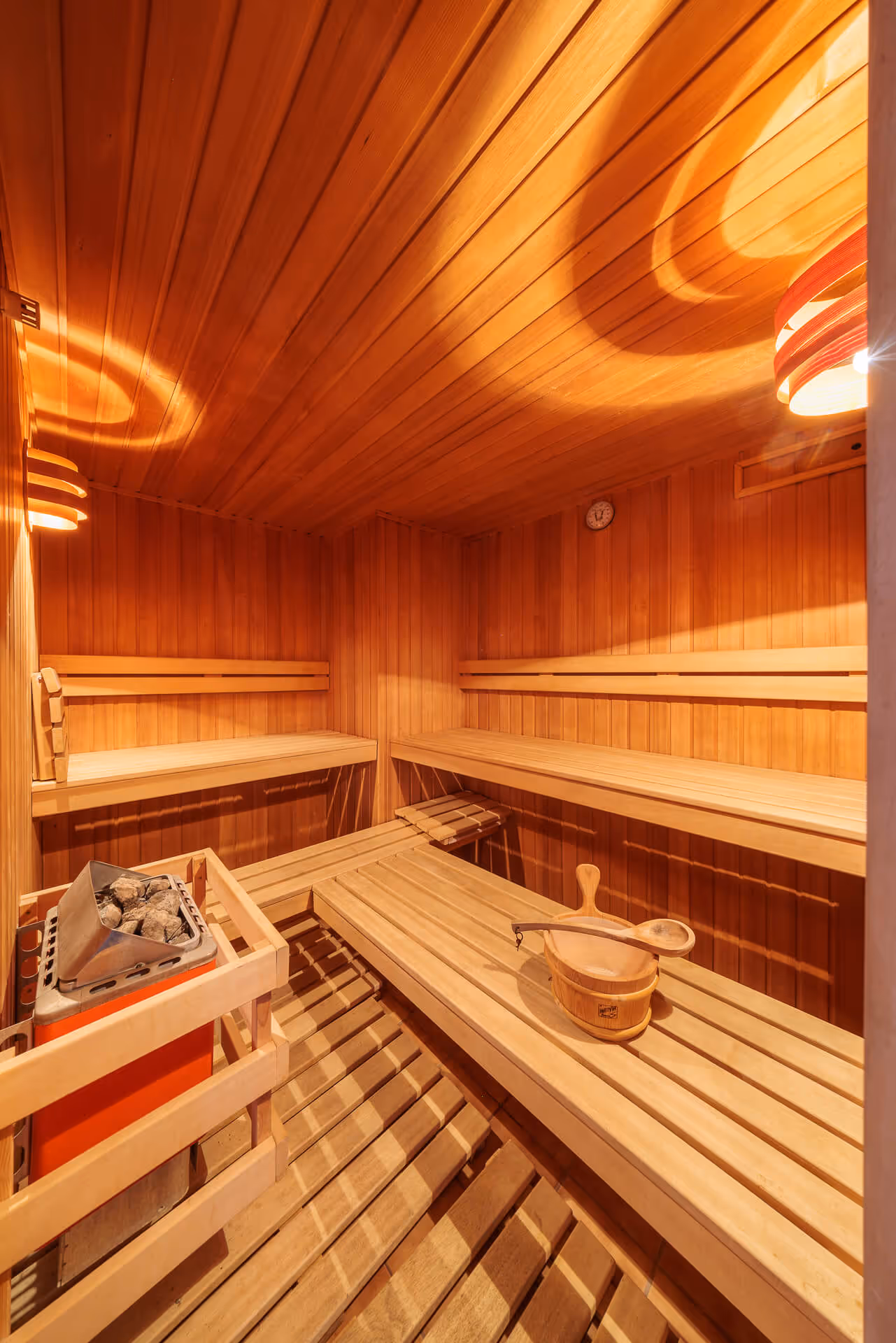 Finnische Sauna im Wellnessbereich des Alpengasthof Postl, Naturpark Hohe Wand