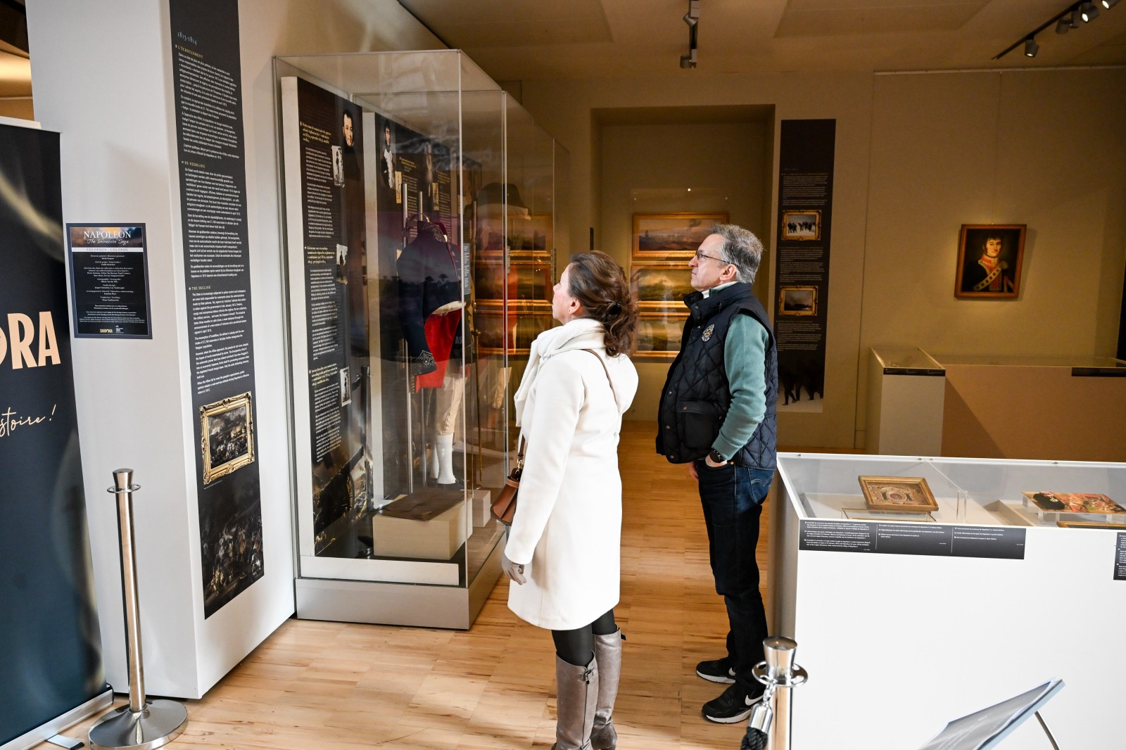 Exposition sur Napoléon accompagnant l'expérience immersive