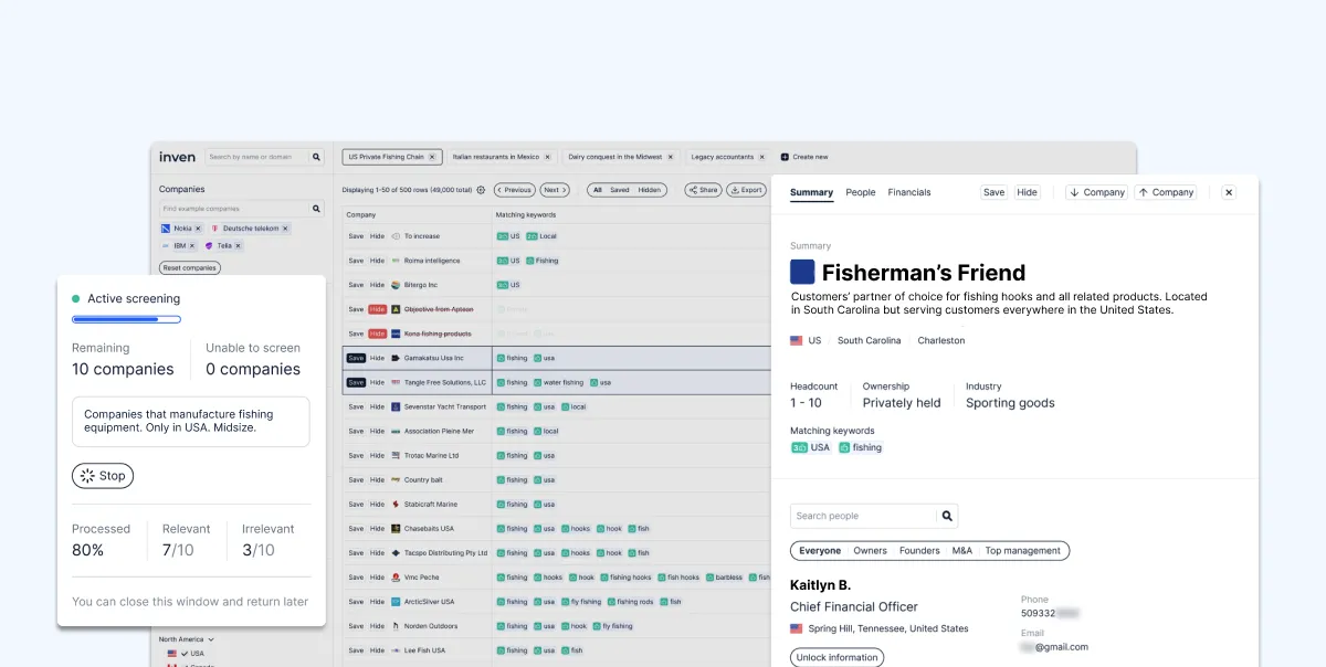 Inven's new user interface
