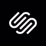 A black and white logo of squarespace
