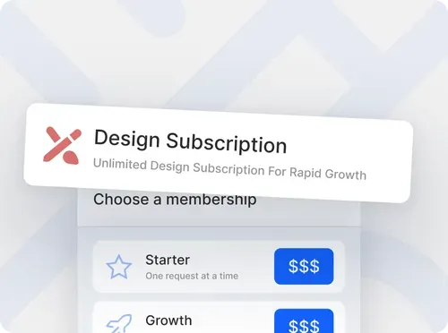 Unlimited design subscription plans for rapid growth and scalability.