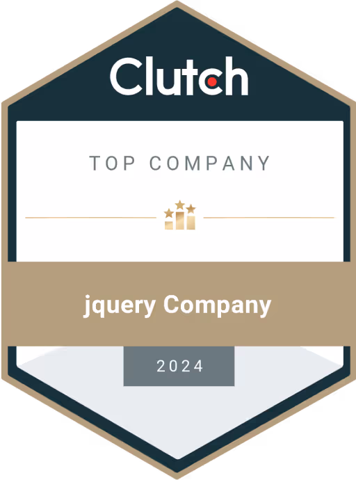 Clutch Top jQuery Company Award 2024
