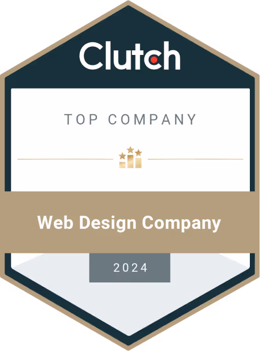 Clutch Top Web Design Company Award 2024
