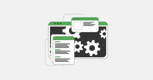 browser window processing request from the server