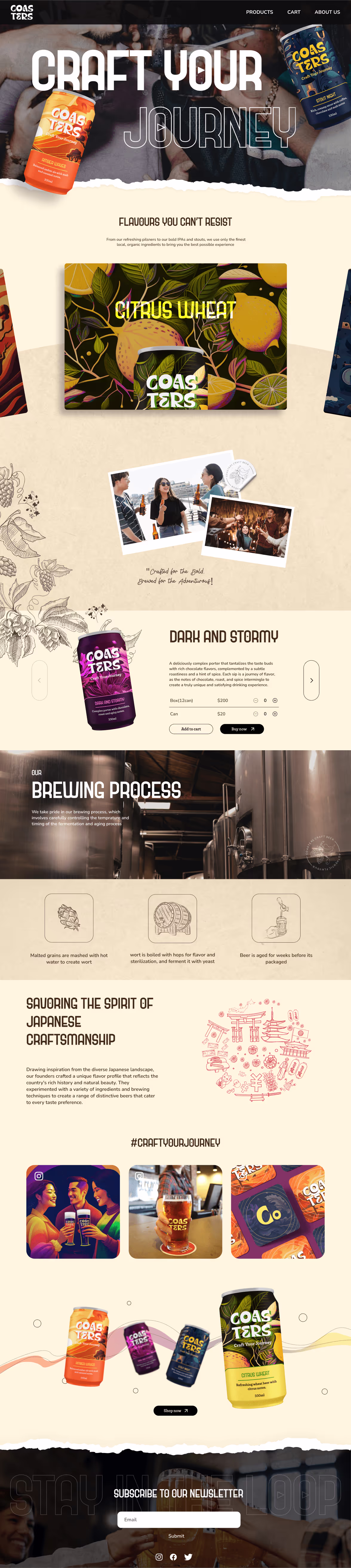 Coasters website transformation