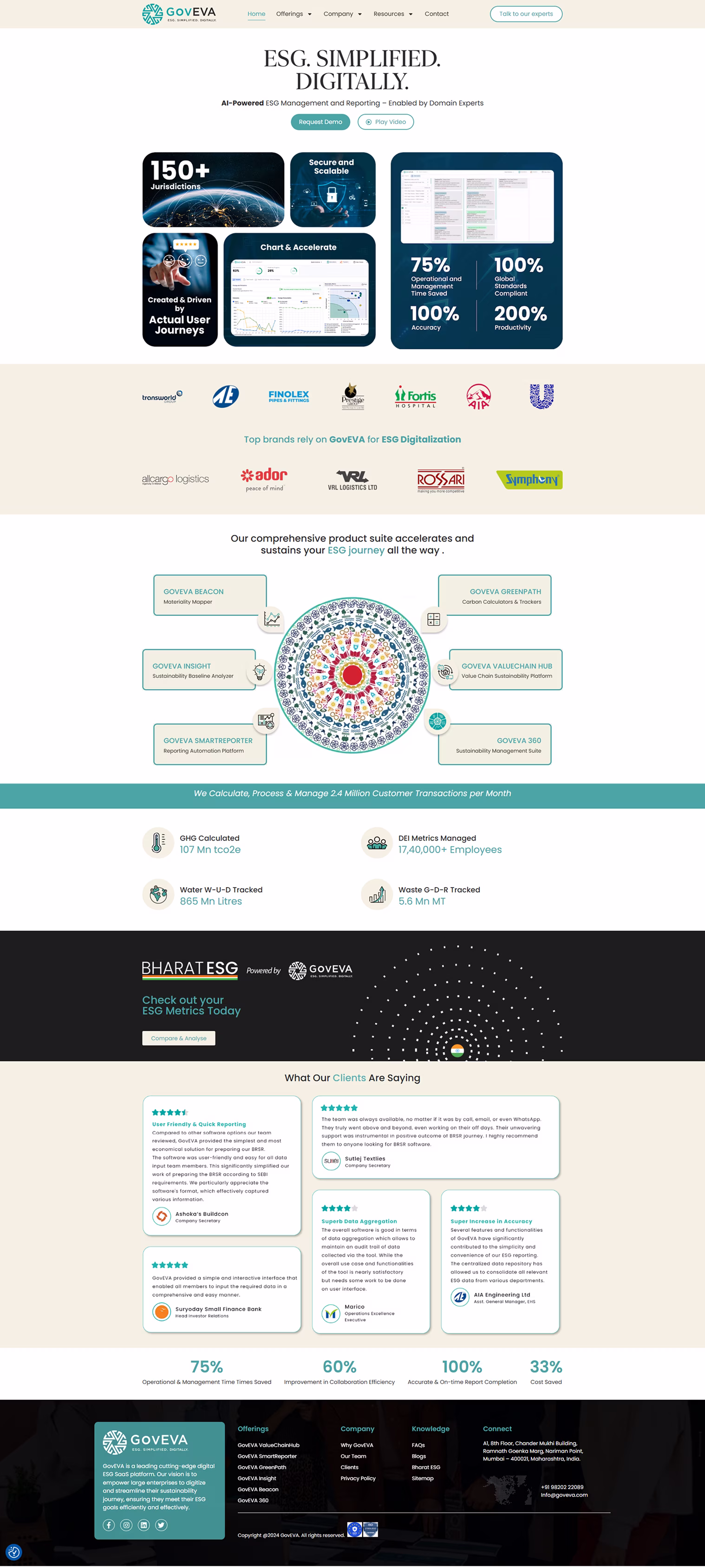 GovEVA website before transformation