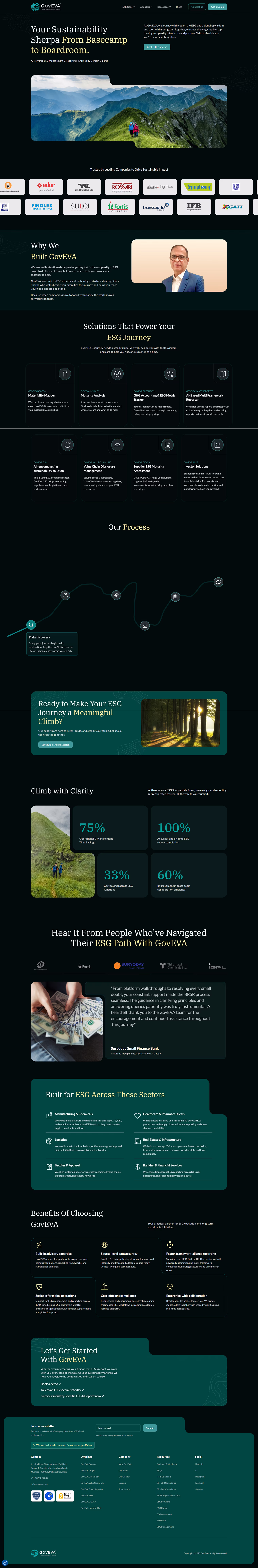 GovEVA website after transformation