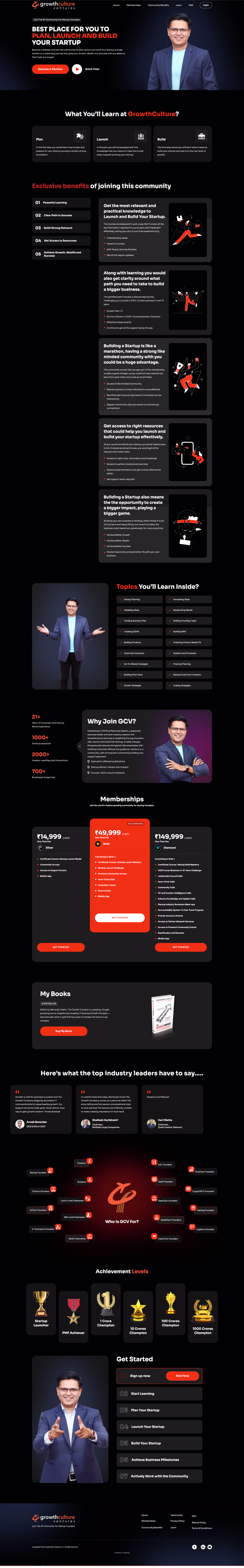 GrowthCulture website before transformation