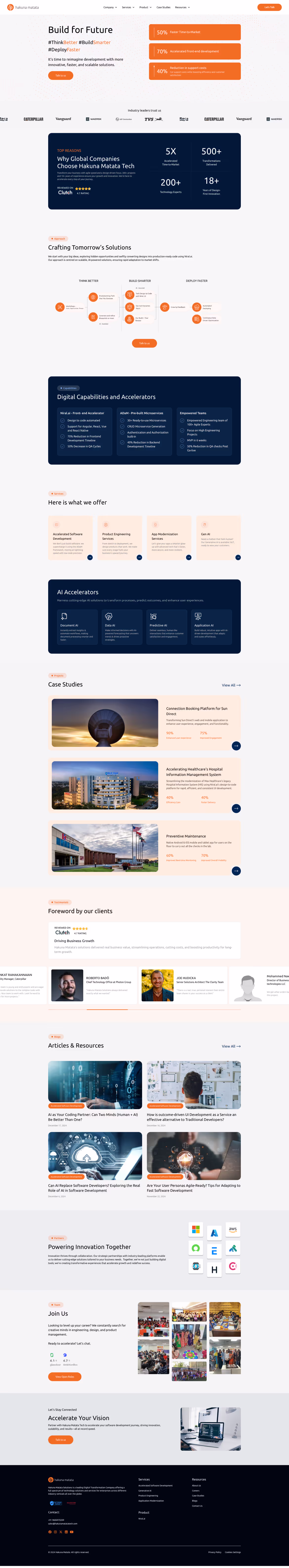 Hakuna Matata website after transformation
