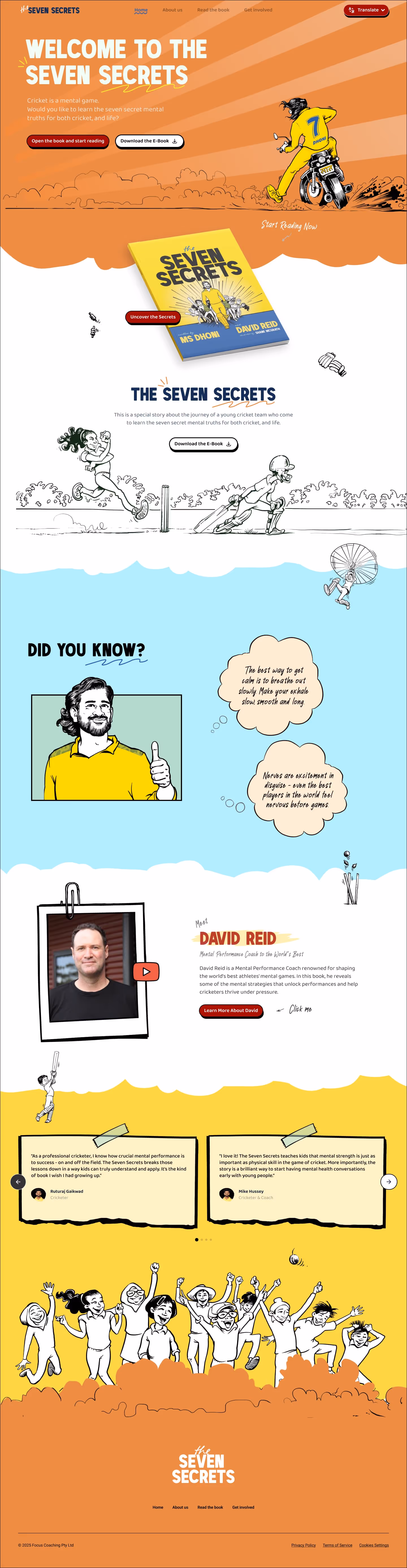 The Seven Secrets website transformation