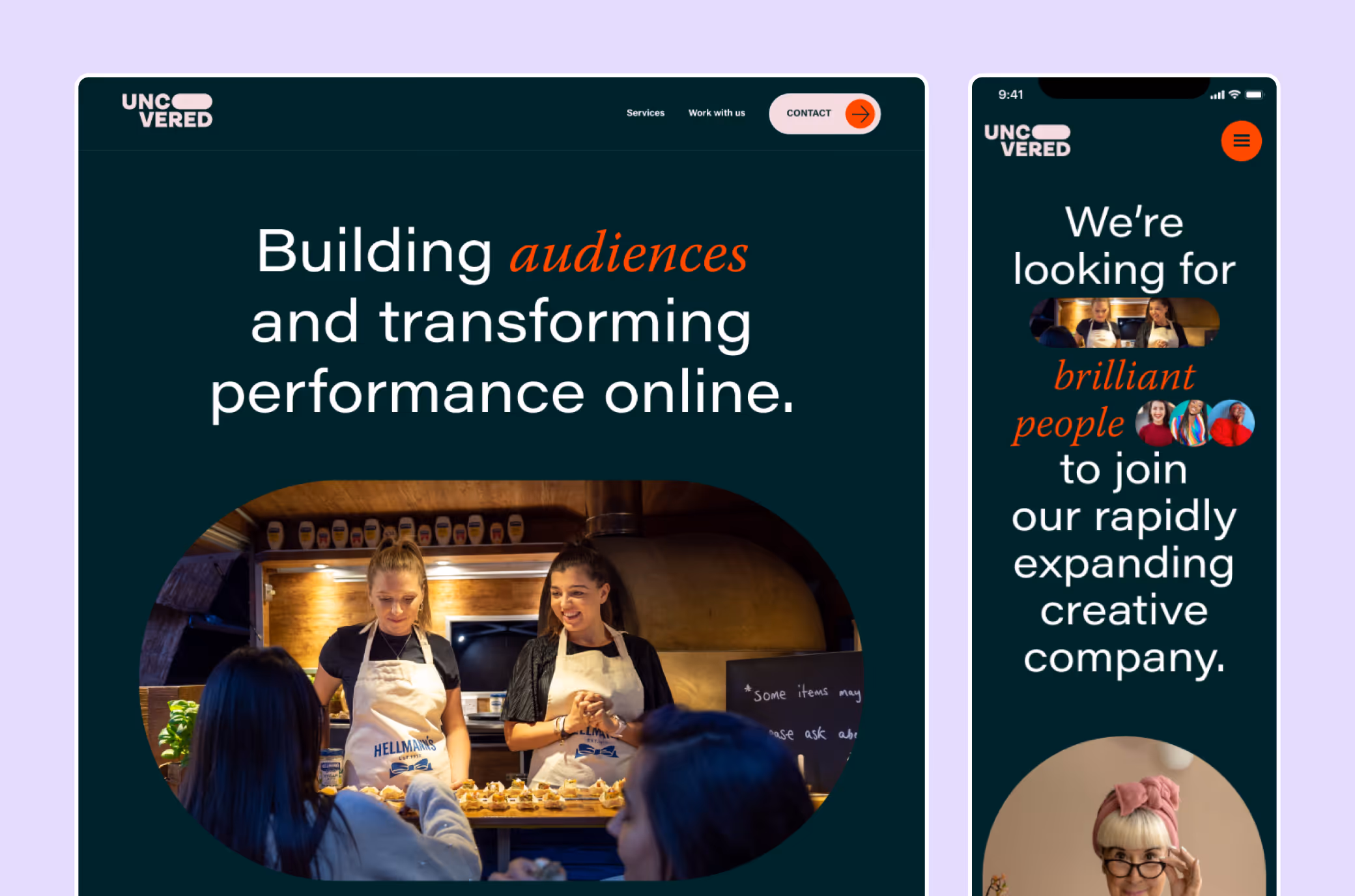 Website redesign created for Uncovered Group to strengthen its online presence and showcase its services.
