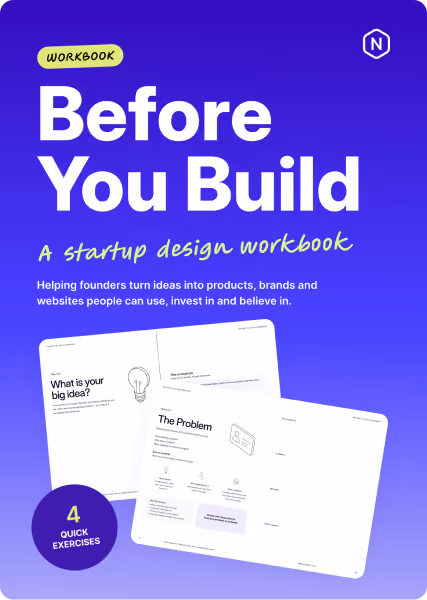 Before You Build startup design workbook with practical exercises for turning an early idea into a clearer product plan.