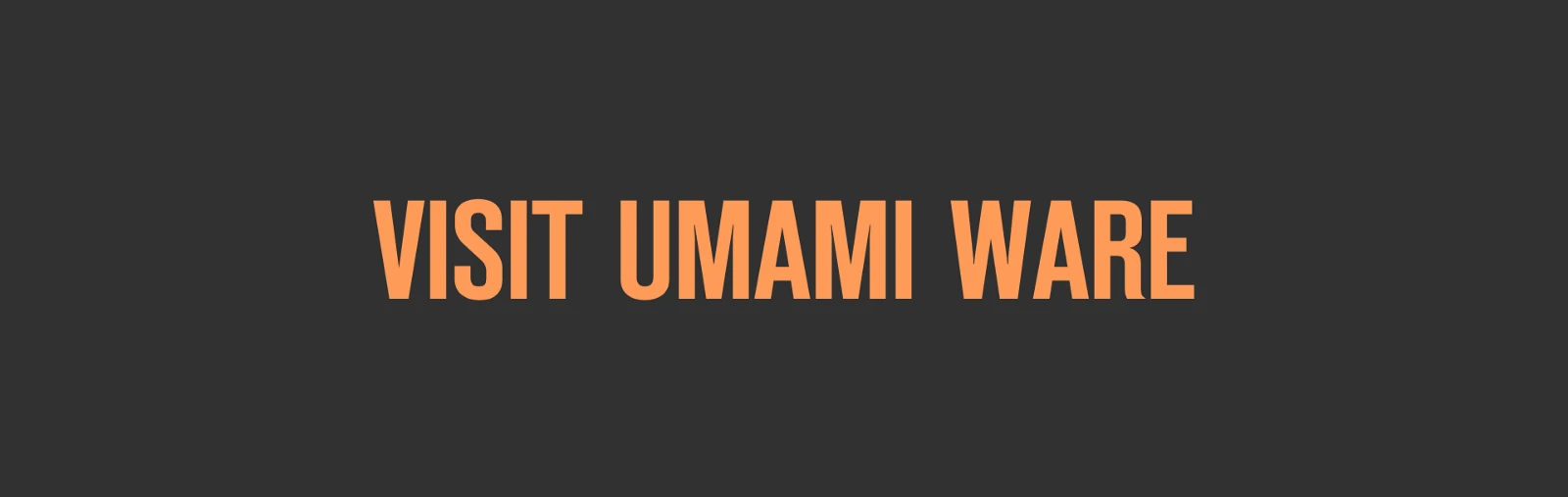 Umami Ware website by Cosmos Studio