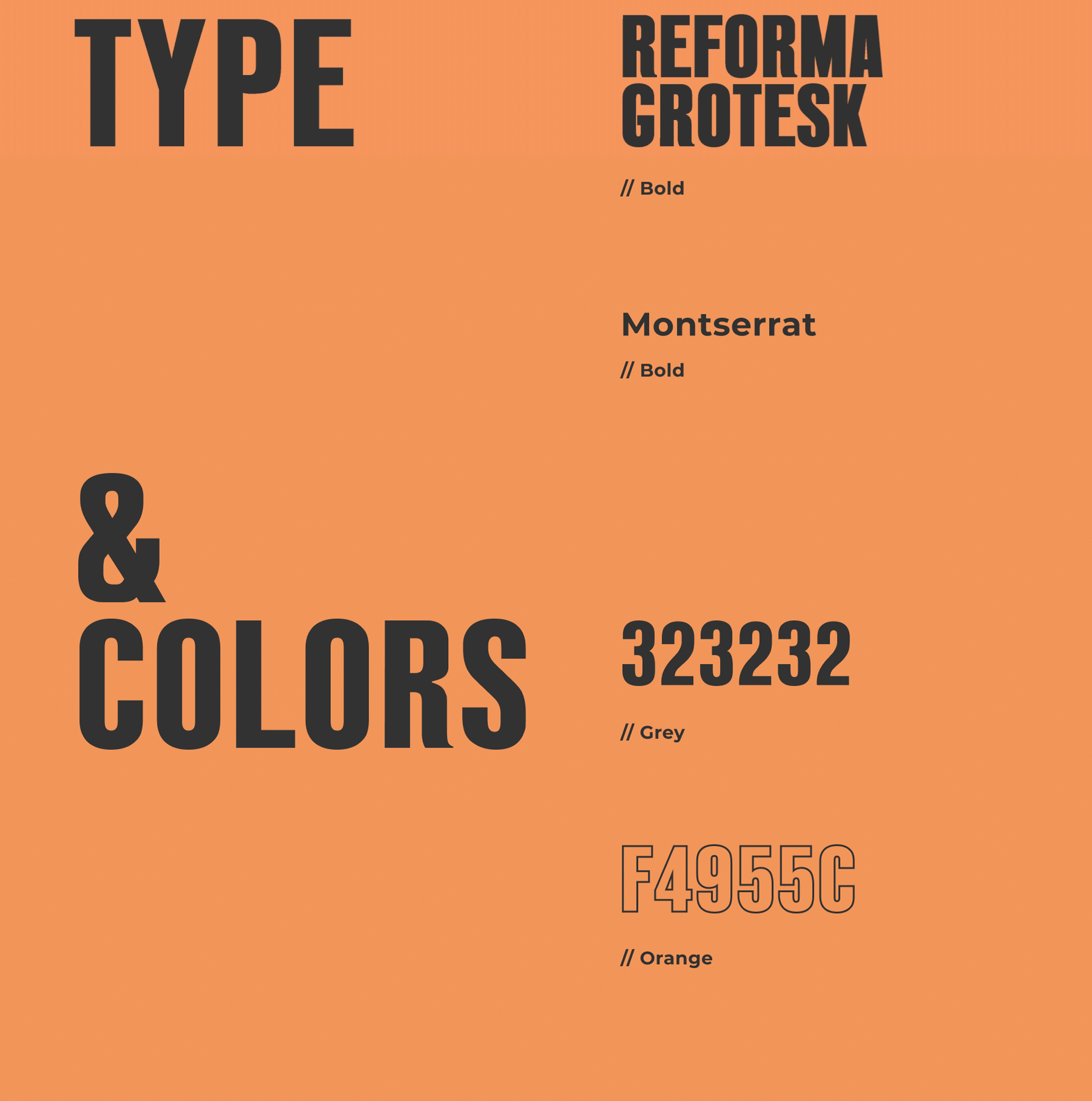 Umami Ware website design system in orange and black