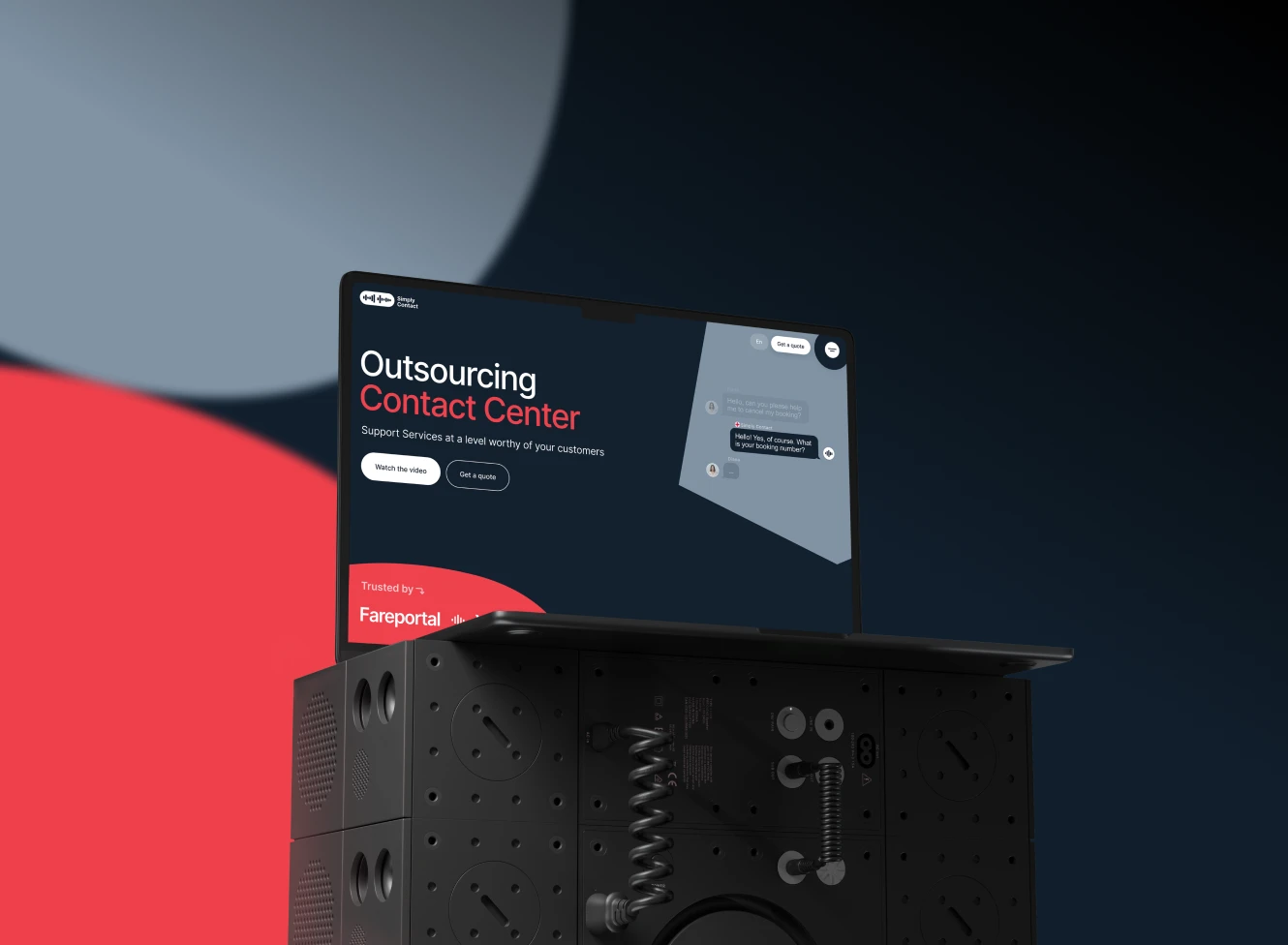 Simply Contact corporate website by Cosmos Studio