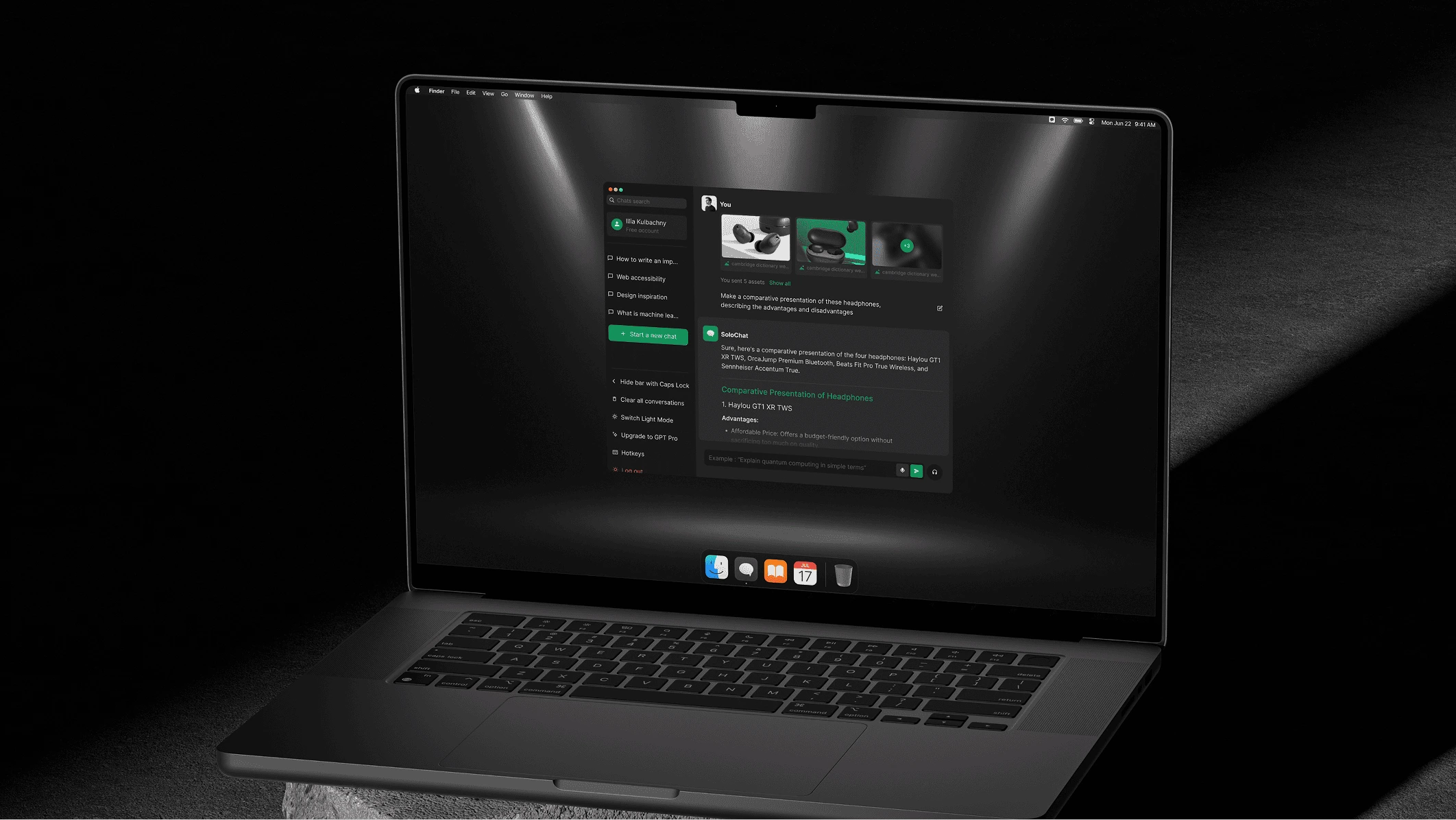 AI product UX/UI design by Cosmos Studio
