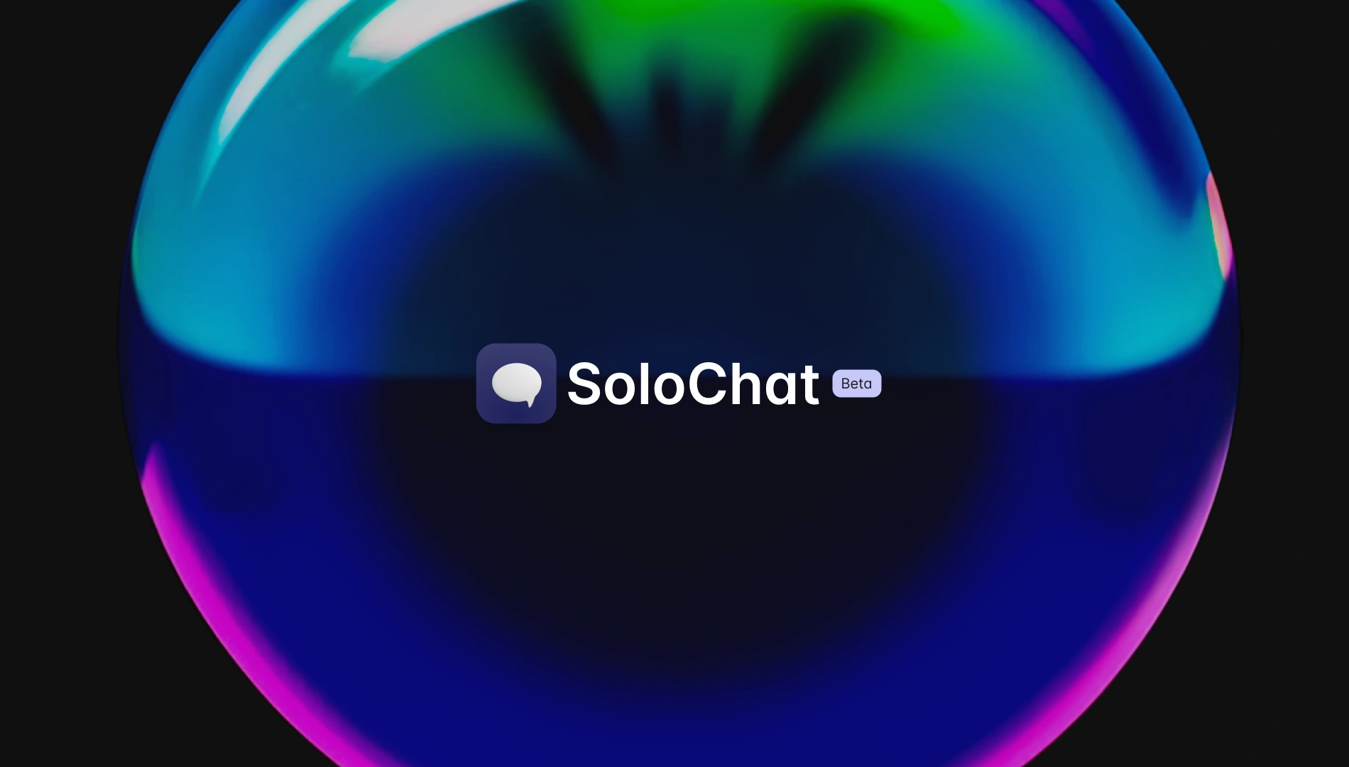 SoloChat AI assistant app brand visual