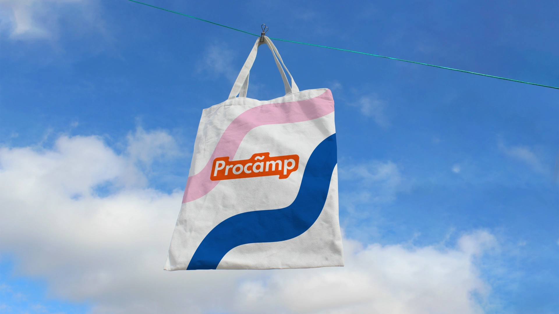Procamp branded tote bag – brand identity design