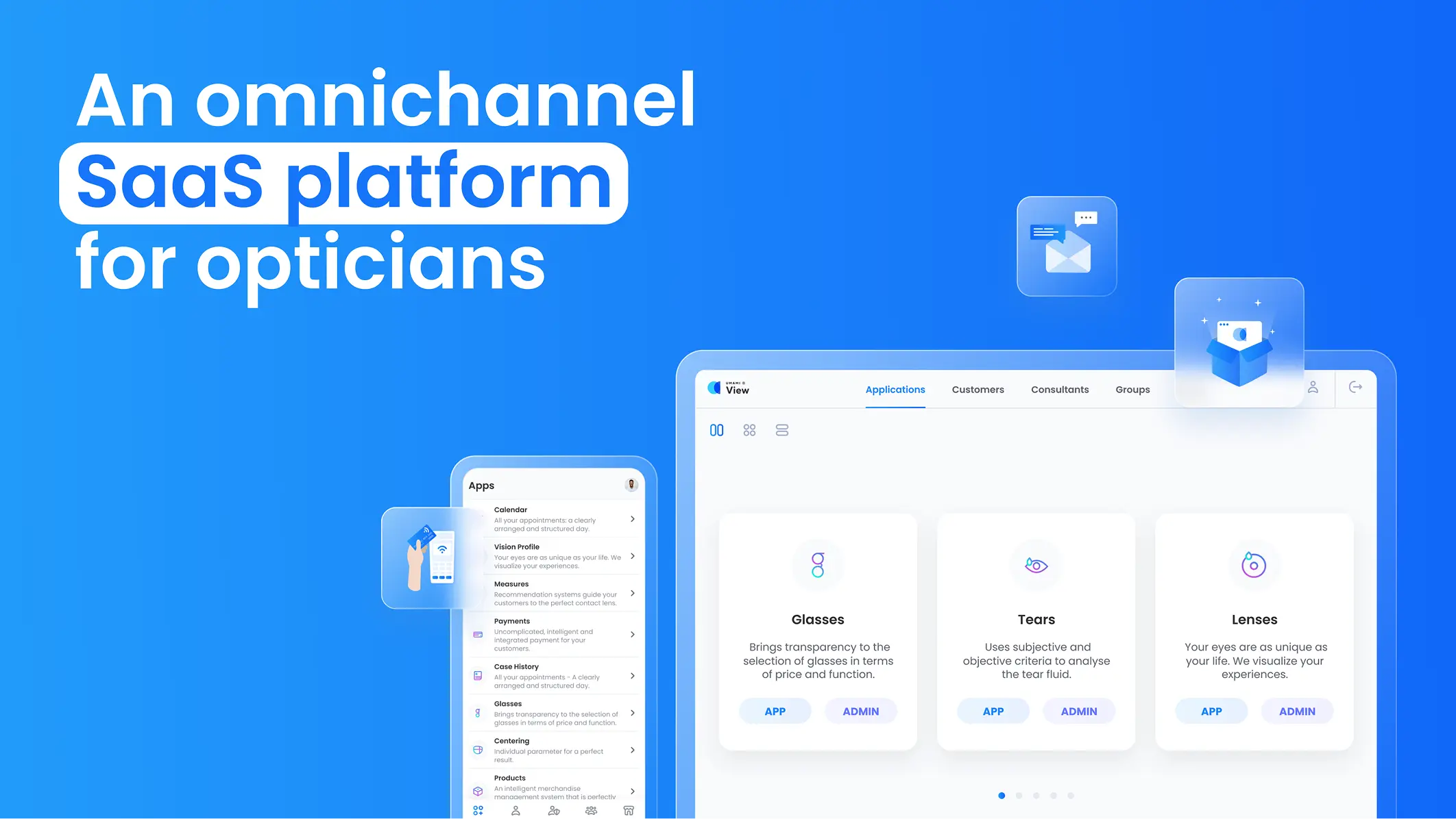 Umami View omnichannel SaaS platform for opticians