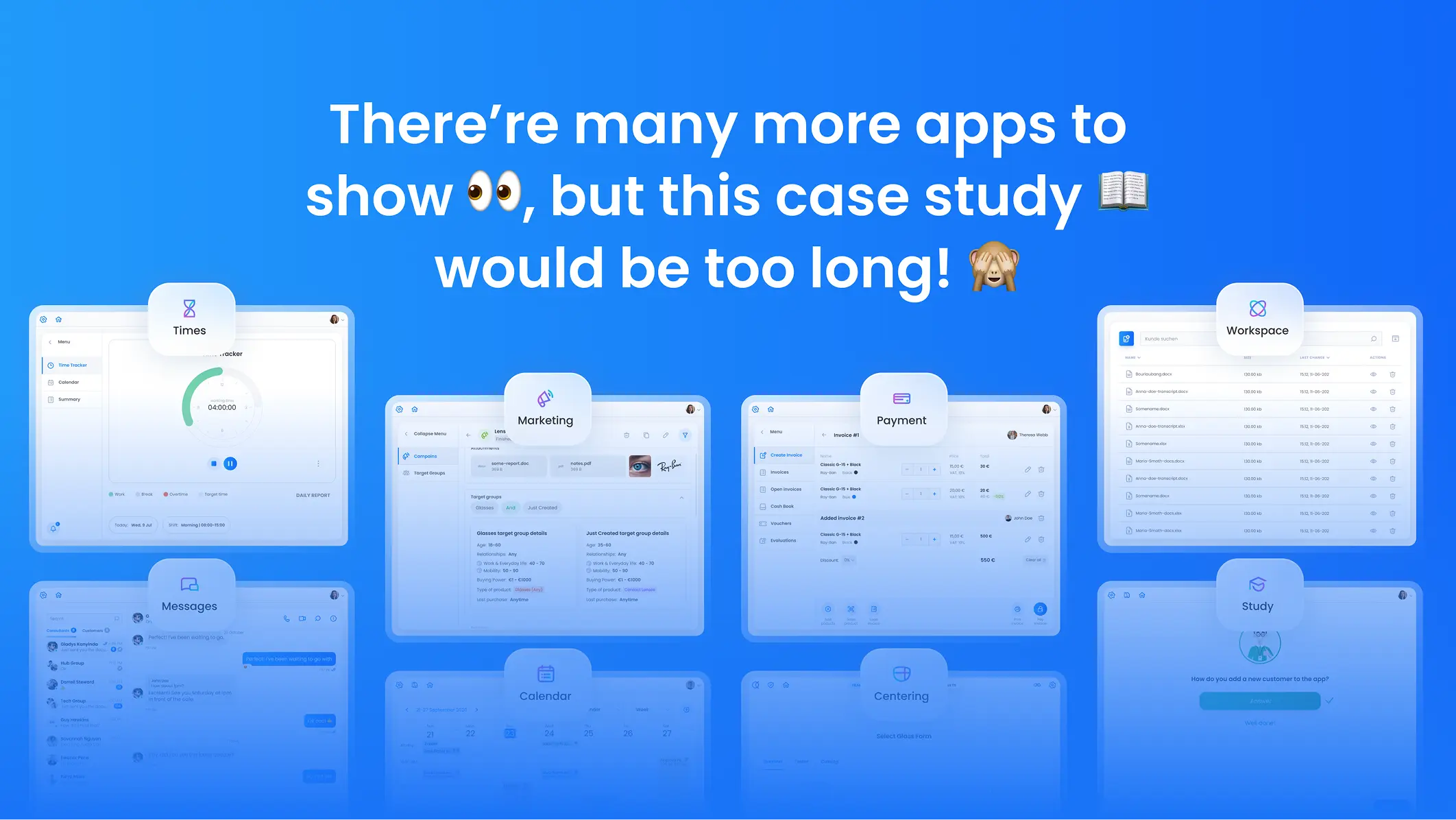 Umami View B2B SaaS app screens overview – multi-role platform for opticians designed by Cosmos Studio