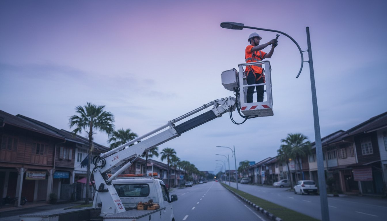 Bon pelaksanaan tender penyelenggaraan jalan lampu jalan pbt