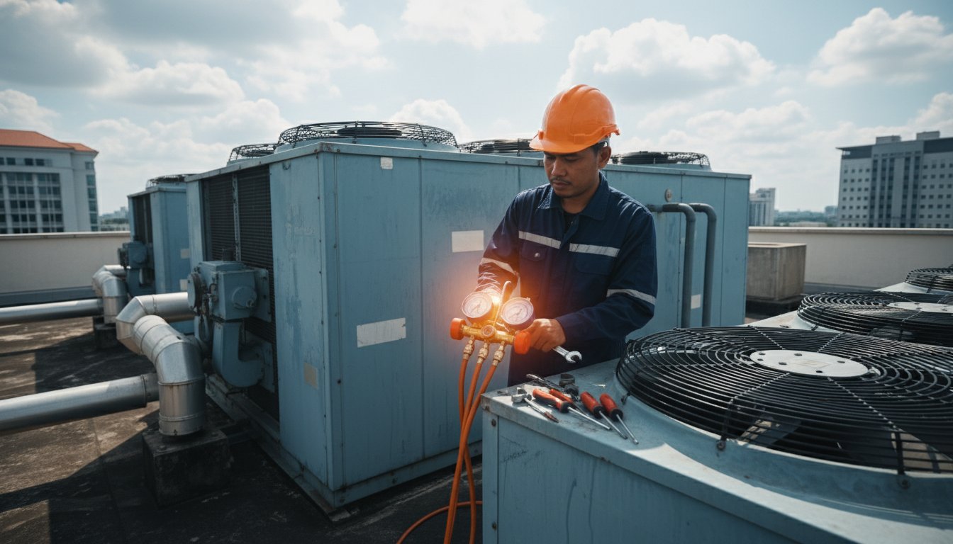 Bon pelaksanaan tender penyelenggaraan pendingin hawa hvac kerajaan