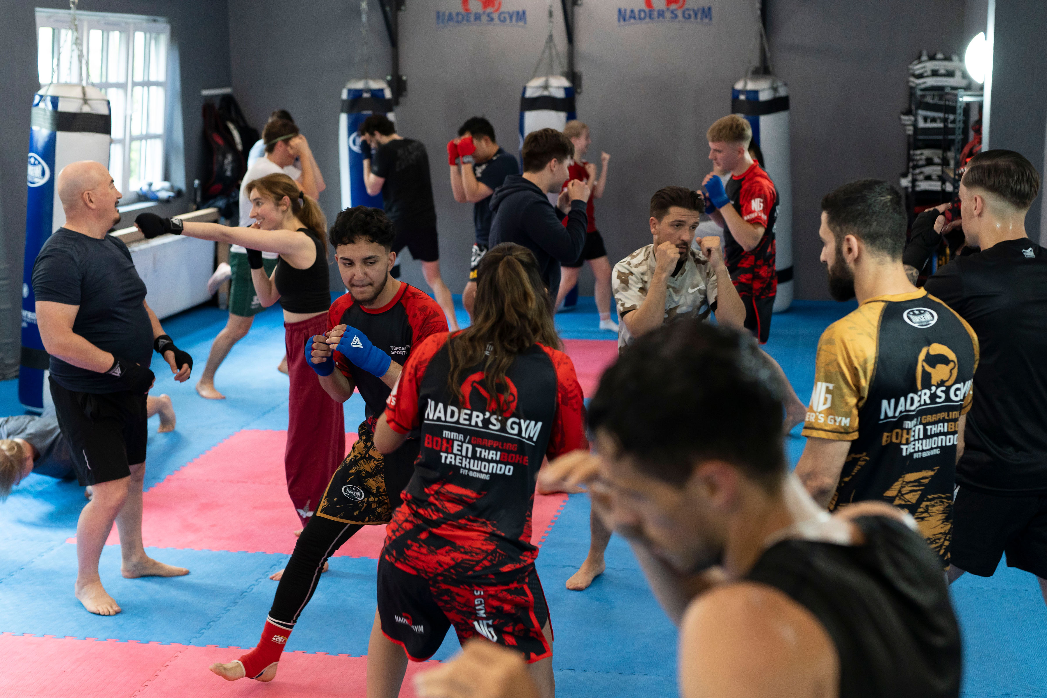 Kampfsporttraining bei Nader's Gym Hamburg
