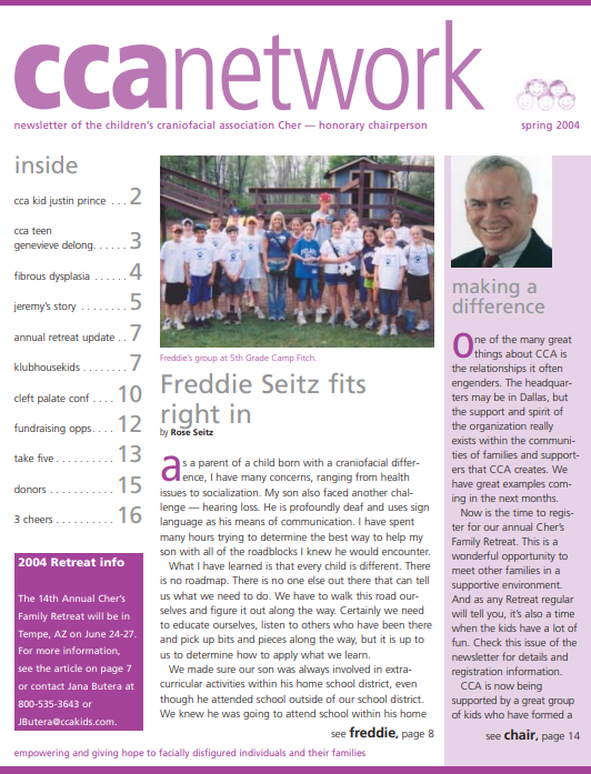 CCA Spring 2004 Newsletter