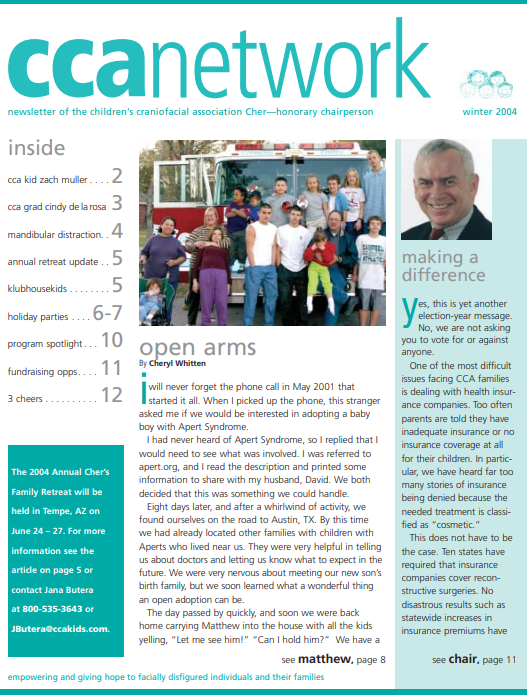 CCA Winter 2004 Newsletter