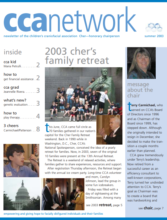 CCA Summer 2003 Newsletter
