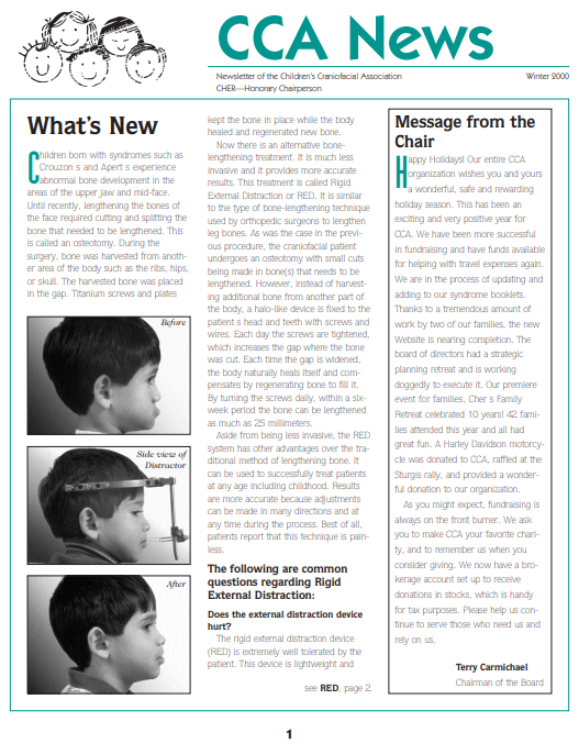 CCA Winter 2000 Newsletter
