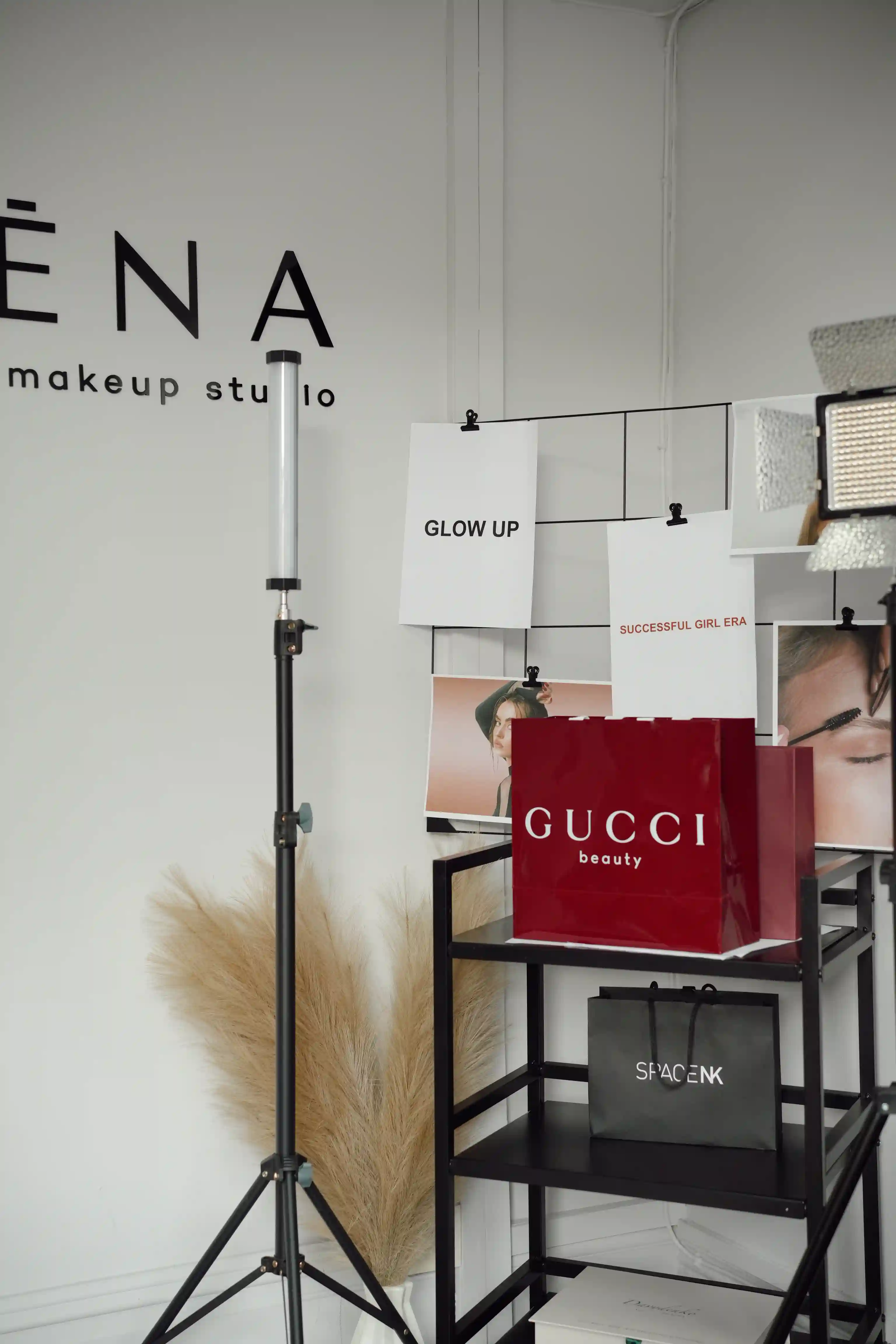 Beauty studio interior at XKsena Studio in Dublin