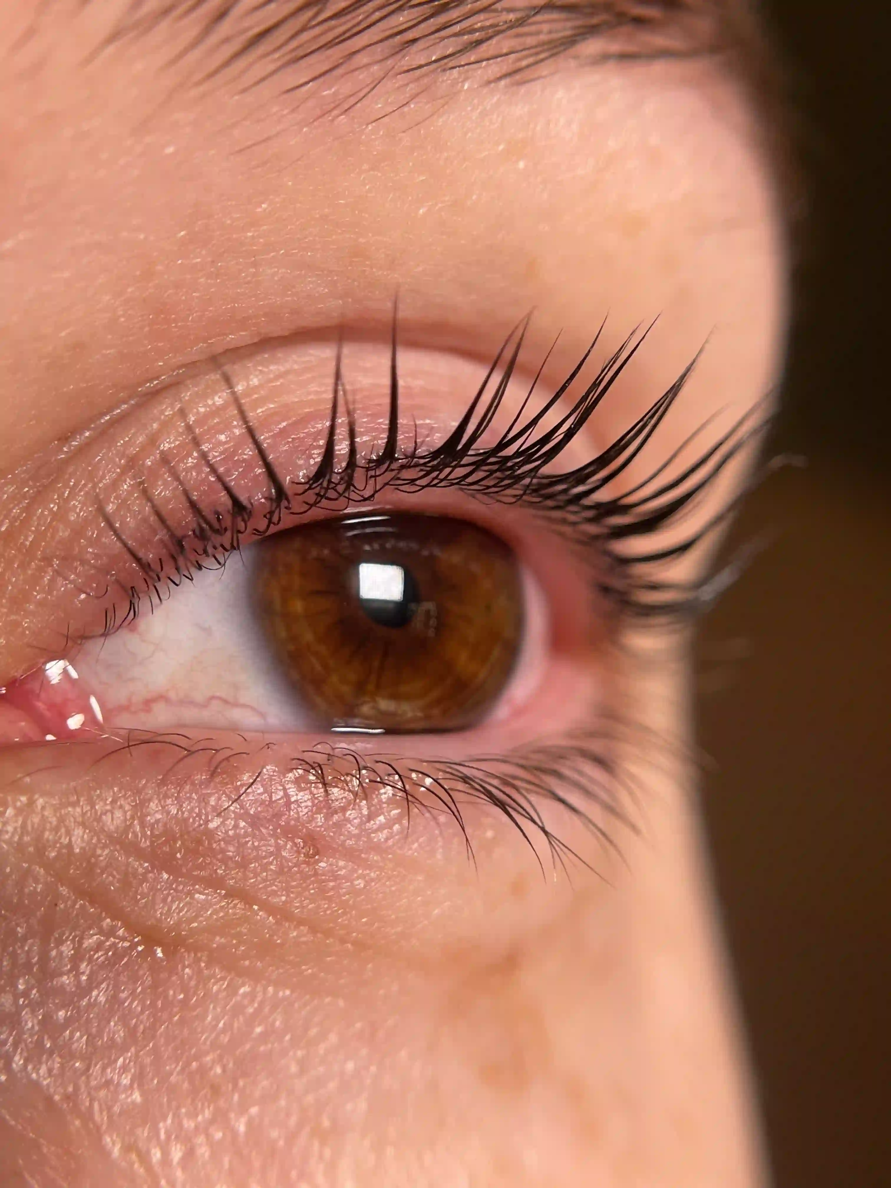 Natural lashes after lift treatment