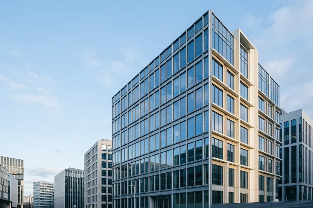 Bureau d'un contrôleur de gestion dans un groupe post-acquisition avec écrans de reporting consolidé et documents multi-entités