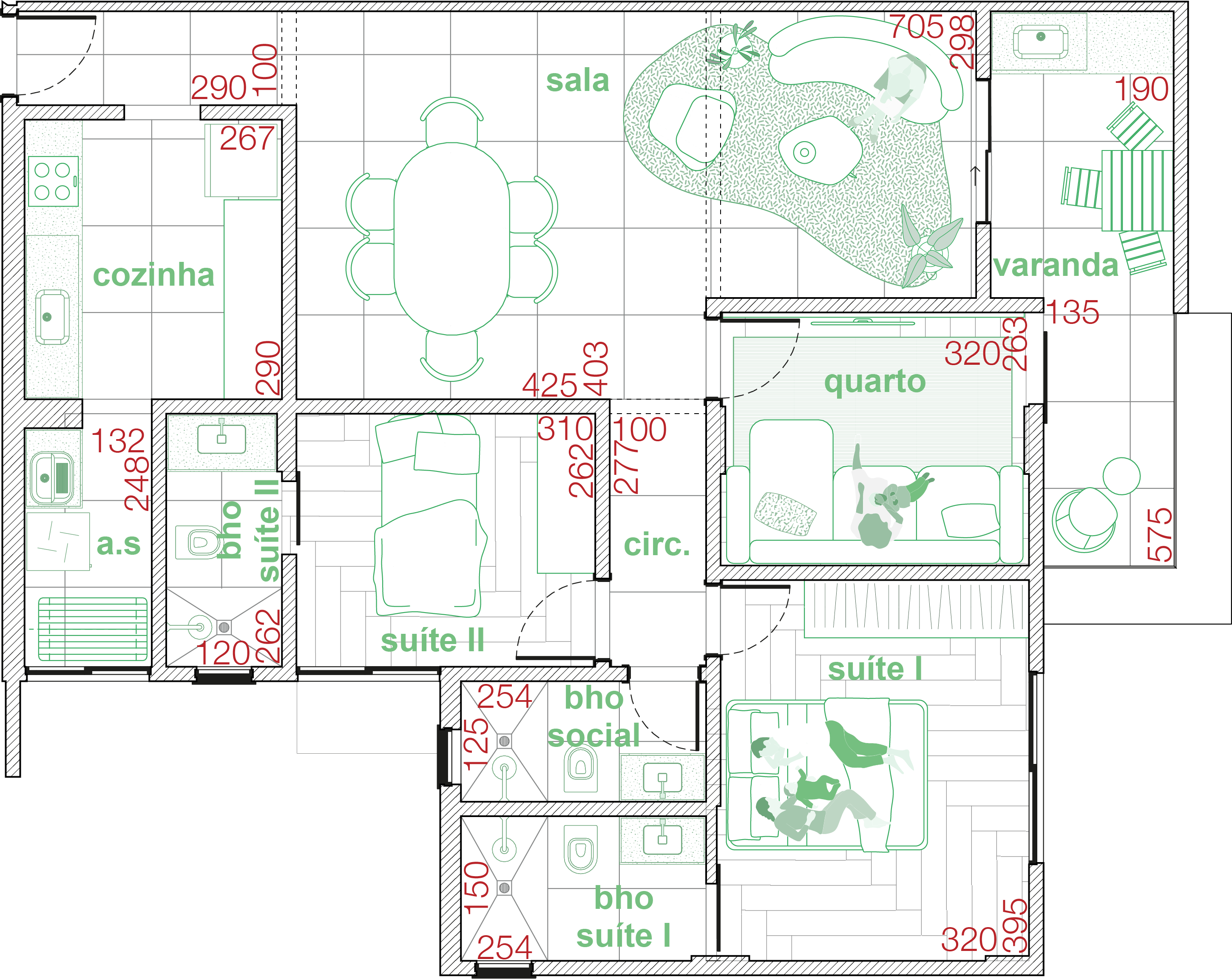 Planta Apartamento Tipo 03