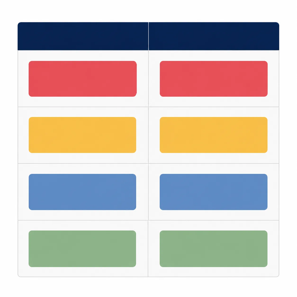Visual comparison table of UK healthcare and hospitality cleaning colour codes.