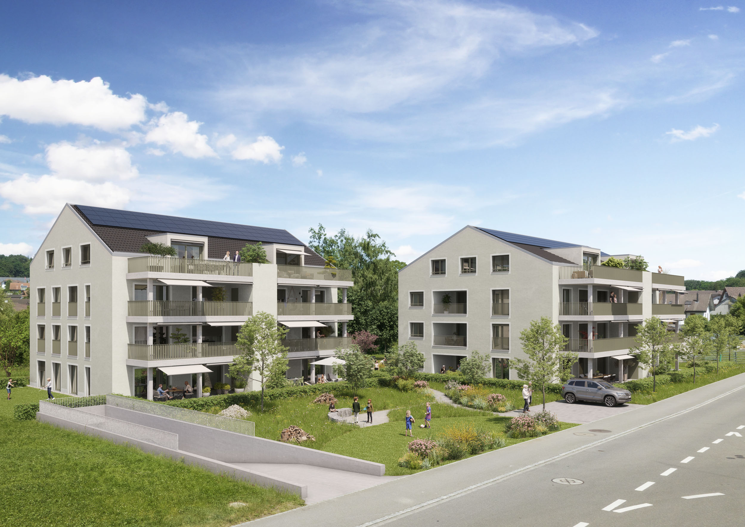Häuser B + A