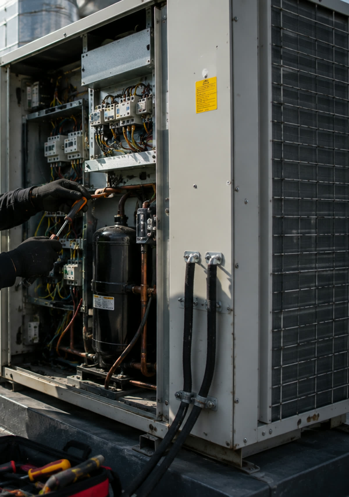 LIME engineer working on electrical plant