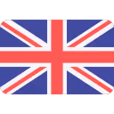 Flag of the United Kingdom featuring the red cross of St George, diagonal white and red stripes on blue background.