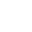 White telephone handset icon with three curved sound waves on a black background.