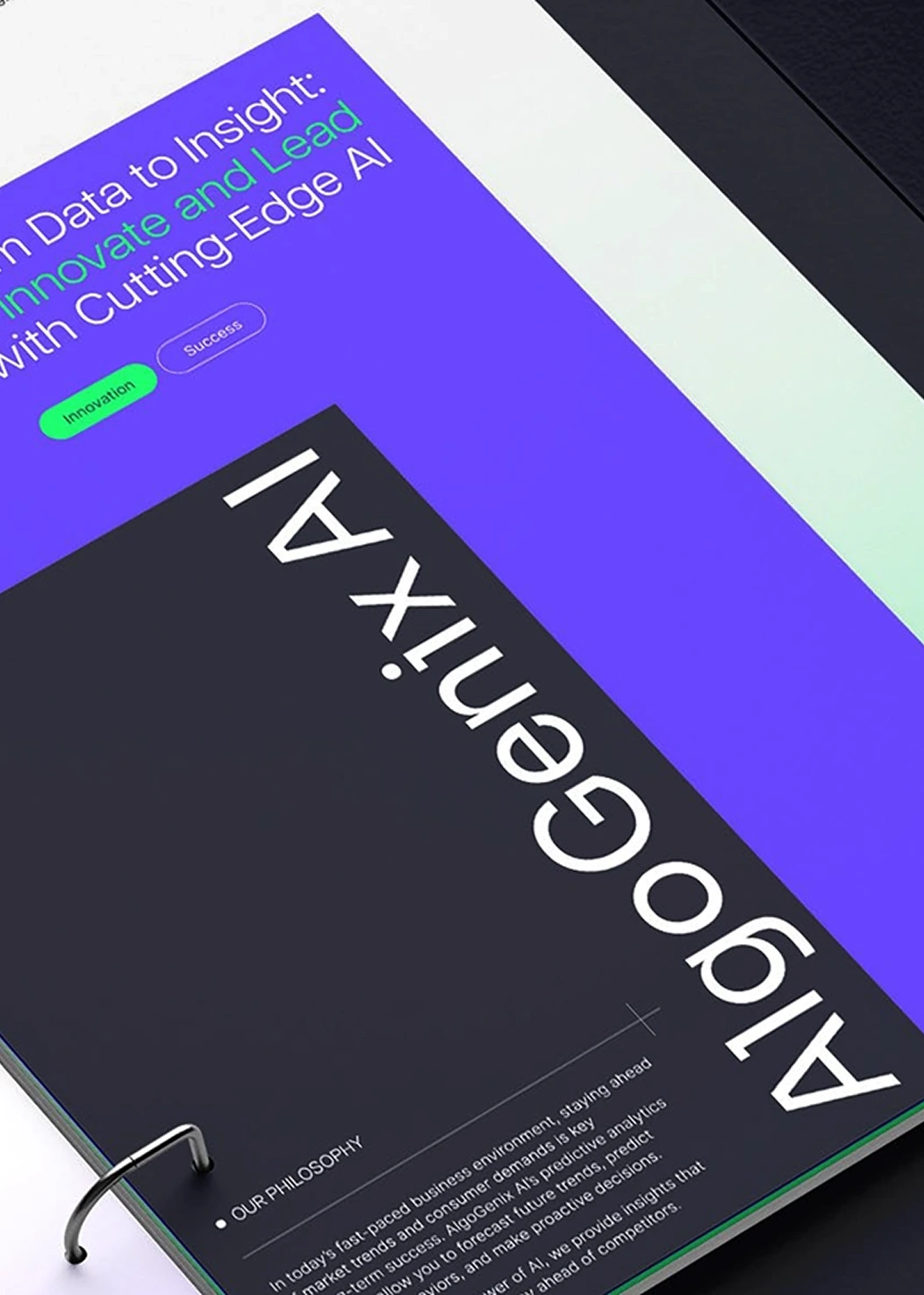 AlgoGenix AI  |  Brand Identity  |  UX/UI 