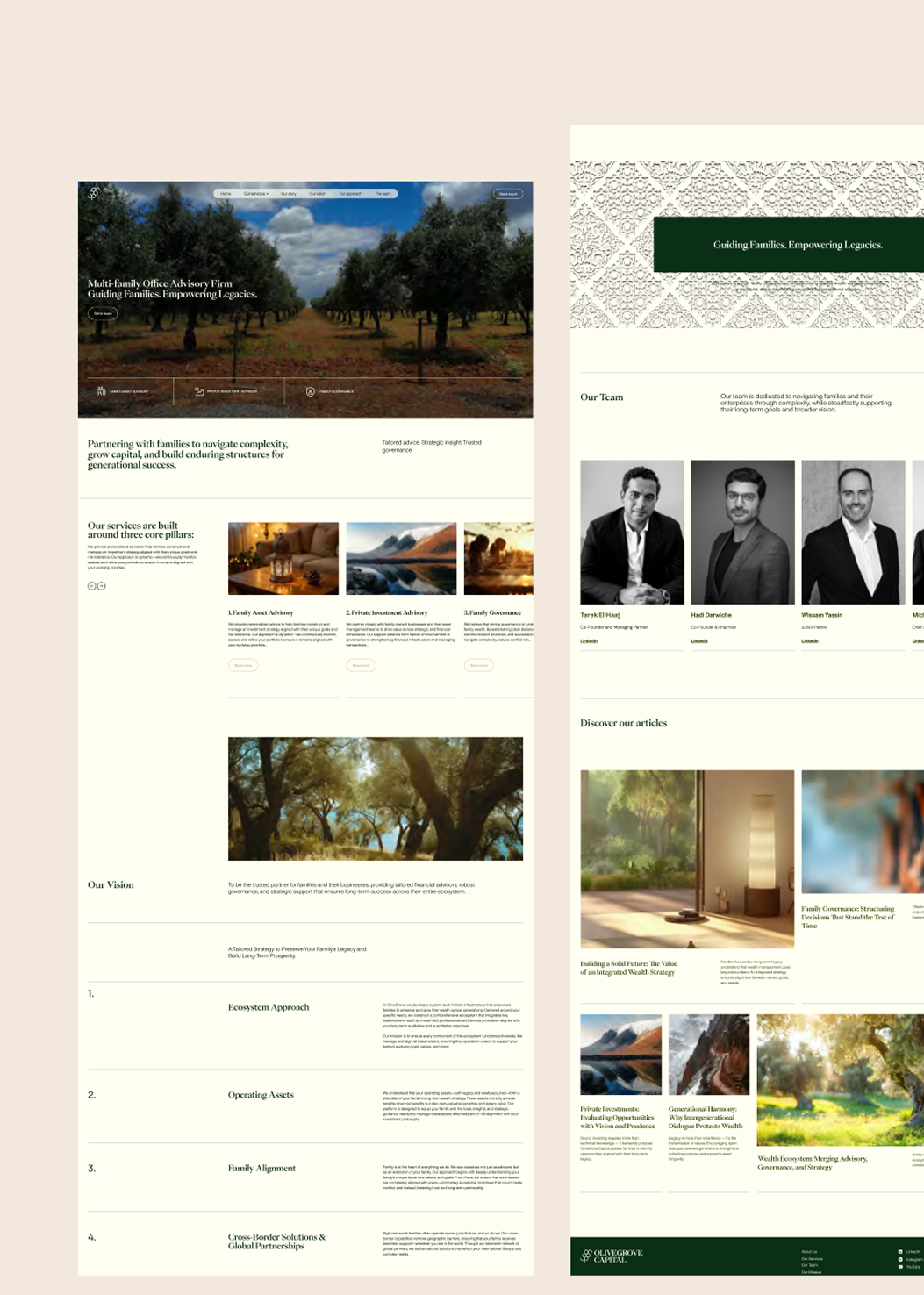 OliveGrove  |  Brand Identity  | Website 