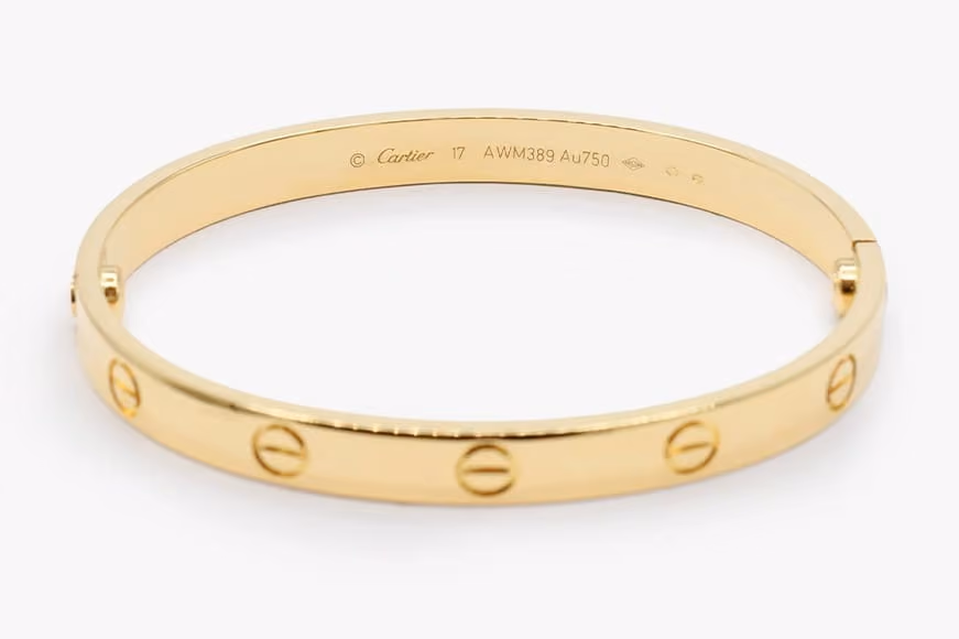 serial number on inside of cartier love bangle