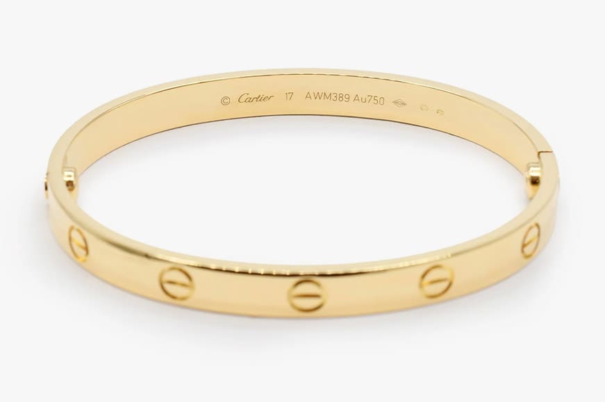 serial number on inside of cartier love bangle