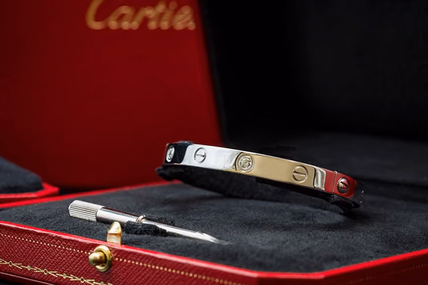cartier love bangle in official box