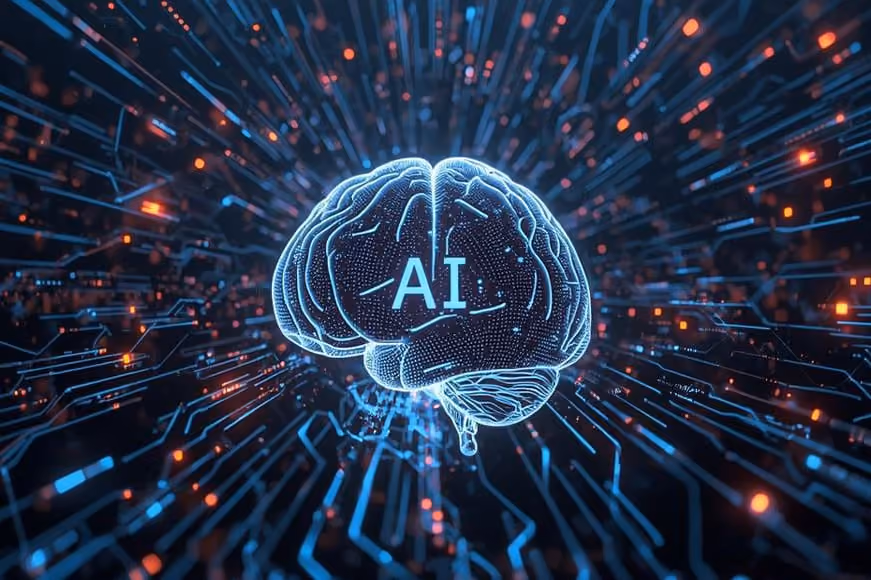 ai brain computer graphic