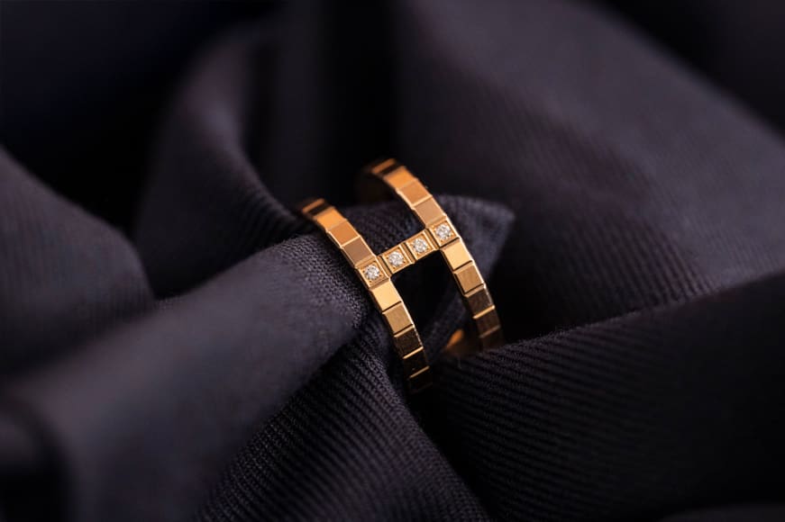 Second-hand Chopard Ice Cube Ring 18ct Rose Gold